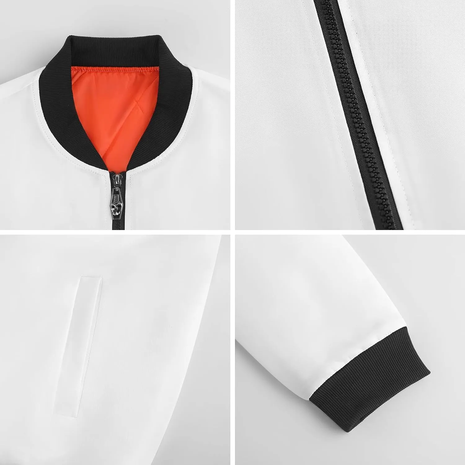 Canada Retro Flag Men's Bomber Jacket Lightweight Windbreaker Fashion Spring Fall Coats Casual Jackets for Men