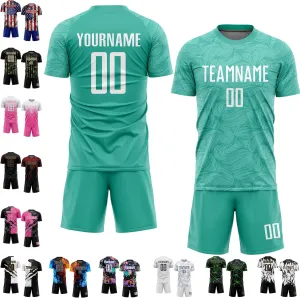 Custom Men Women Youth Soccer Jersey Personalized Boys Soccer Shirts and Shorts with Team Name Number Logo