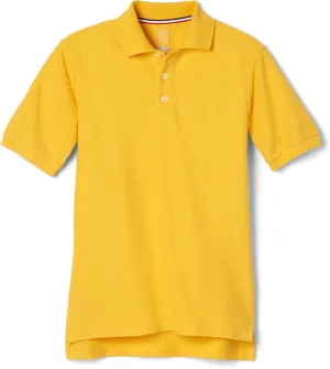 French Toast Boys' Short Sleeve Pique Polo Uniform Shirt (Standard & Husky)