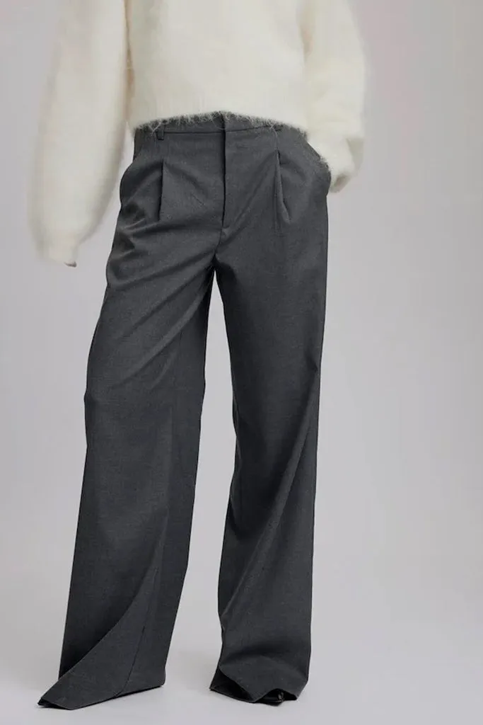 Gestuz - Paula Trousers - Dark Grey Melange