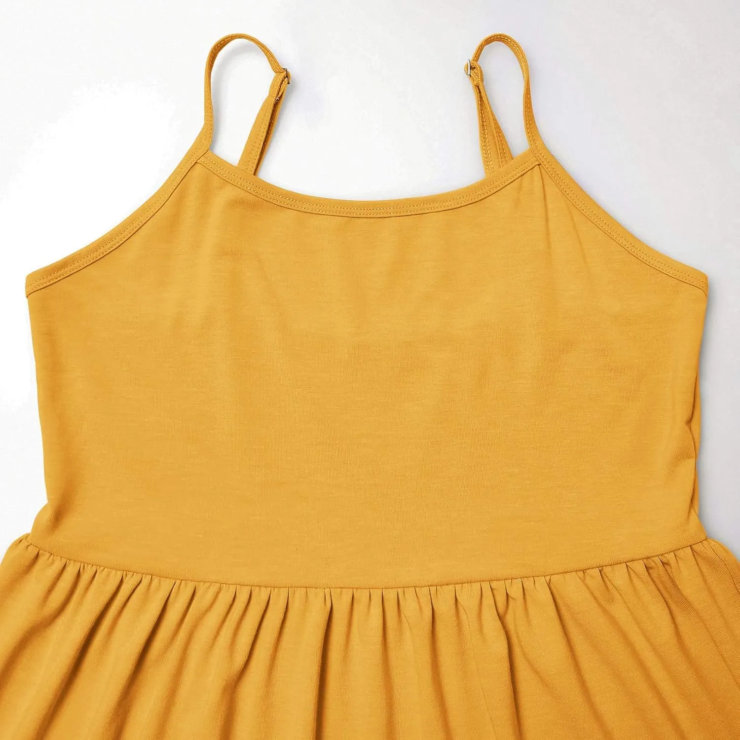 GINKANA Women's Sleeveless Maternity Dress Adjustable Strappy Summer Casual Swing Dress for Daily Wearing Or Baby Shower