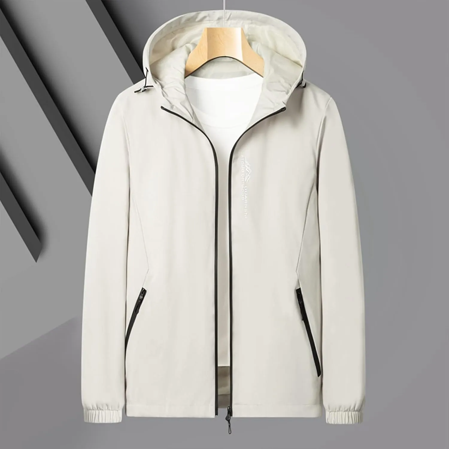 Men's Bomber Jacket Lightweight Casual Fashion Spring Fall Windbreaker Zip Up Coat with Pocket