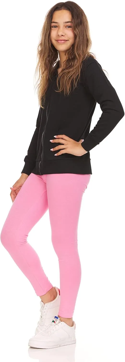 Pink Angel Little & Big Girls Zip Up Hoodie, Kids Full Zipper Hooded Fashion Sweatshirt