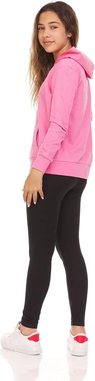 Pink Angel Little & Big Girls Zip Up Hoodie, Kids Full Zipper Hooded Fashion Sweatshirt