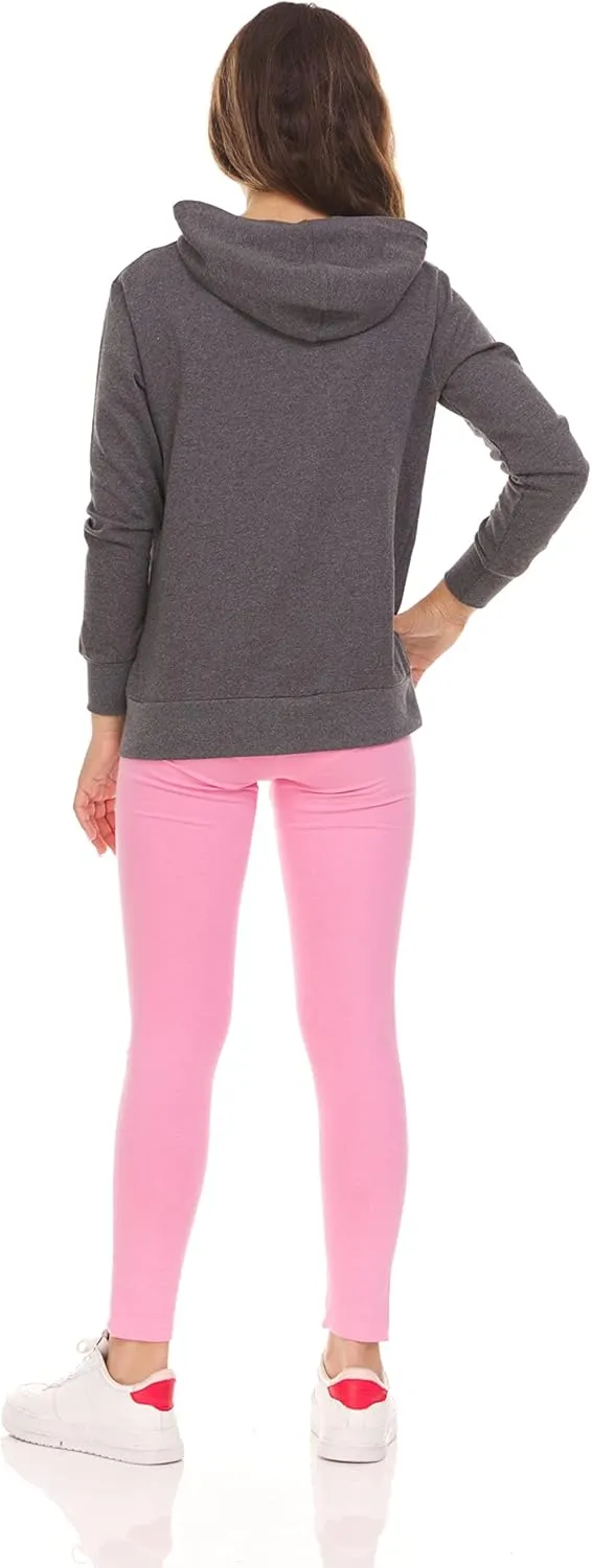 Pink Angel Little & Big Girls Zip Up Hoodie, Kids Full Zipper Hooded Fashion Sweatshirt