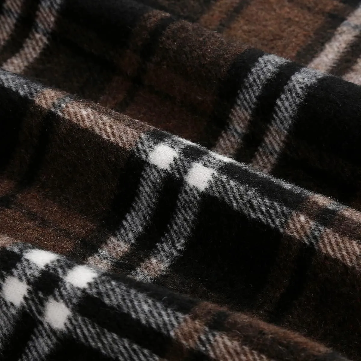 Plaid Mini Skirts for Womens High Waisted Fall Winter Wool Bodycon Pencil Skirts with Slit