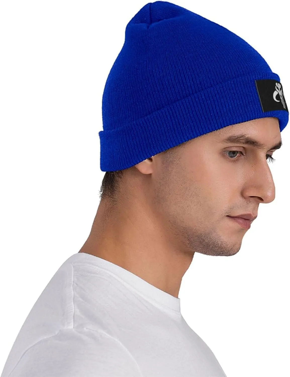 Transparent_Mythosaur Skull Mandalorian Knitted Hat Woolen Hat Warm Fashion Outdoors Knit Cap Unisex