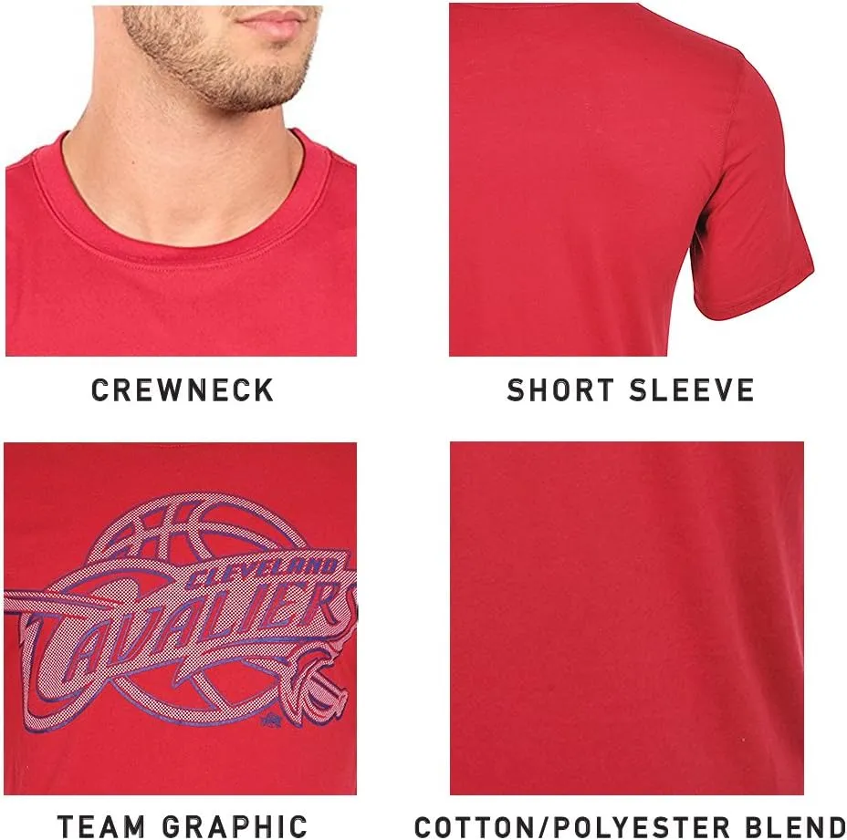 Ultra Game Men's NBA Official Brushed Reflective Logo Tee Shirt