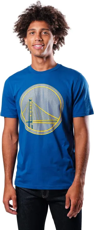 Ultra Game Men's NBA Official Brushed Reflective Logo Tee Shirt